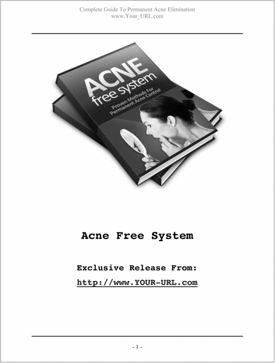 Product picture Learn how to cure Acne!